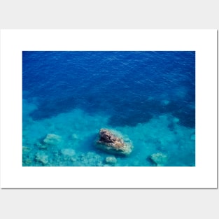 Sea with clear turquoise blue water Posters and Art